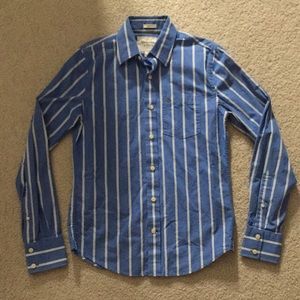 Abercrombie & Fitch Striped Button Down